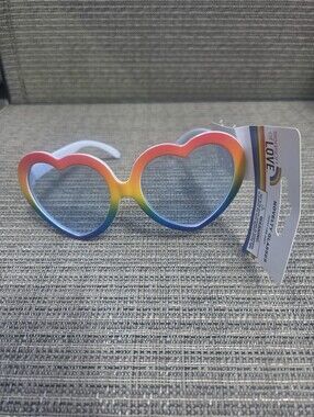 FREE Rainbow Pride Heart Shaped Glasses